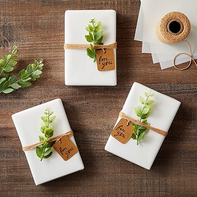 100 Pack Glassine Paper Sheets - Onion Skin Paper For Artwork, Diy Projects