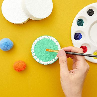 24 Pack Foam Circles For Crafts, 3 Inch Round Polystyrene Discs (1" Thick)
