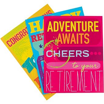 3x Large Jumbo Retirement Farewell Cards+envelopes Coworkers Employee, 8.5x11"