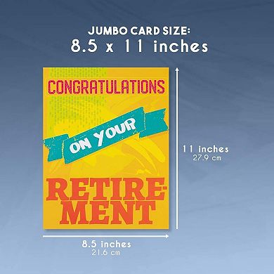 3x Large Jumbo Retirement Farewell Cards+envelopes Coworkers Employee ...