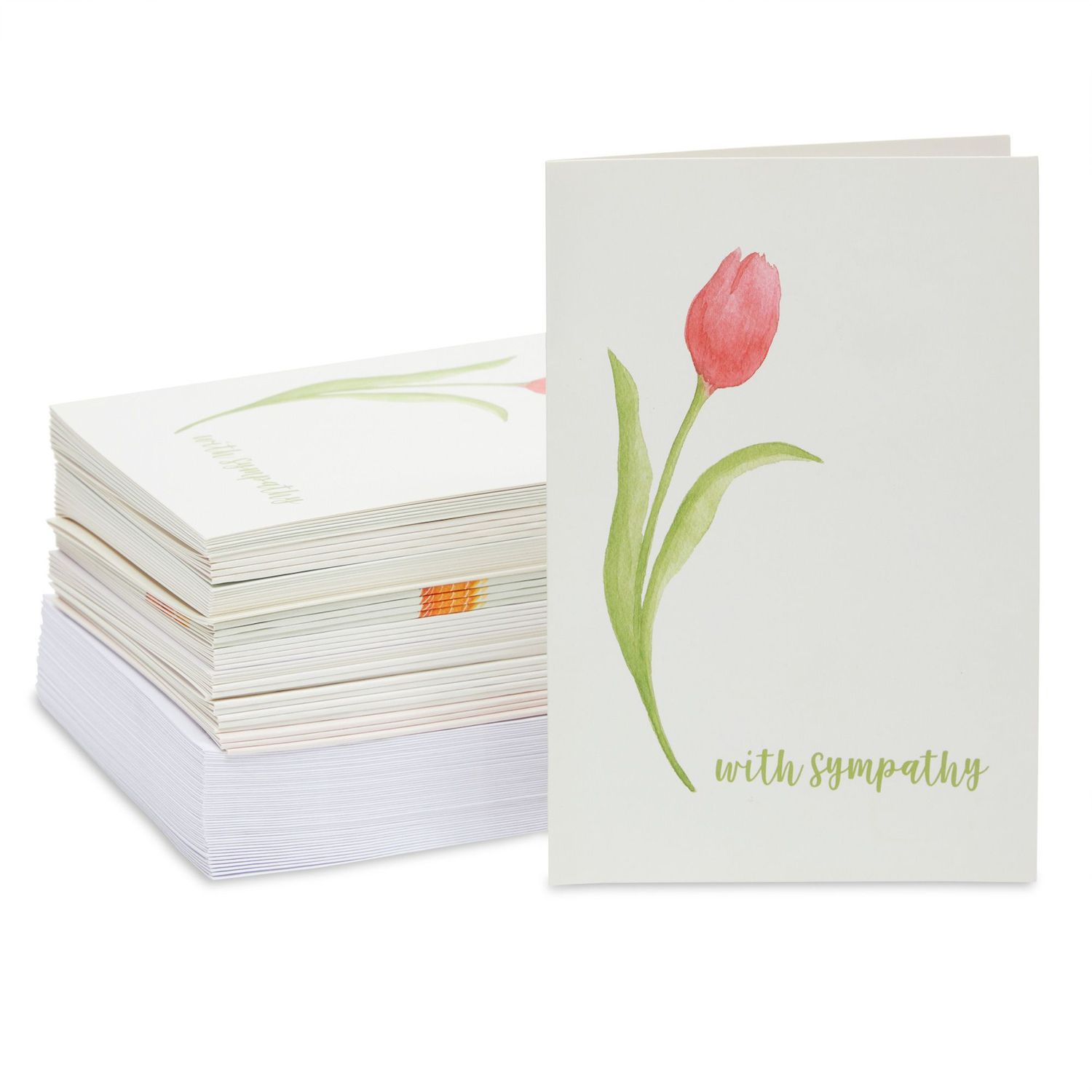 Art From The Heart Blank Greetings Cards Assortment, Floral & Colorful Set Of 8 Cards & Envelopes