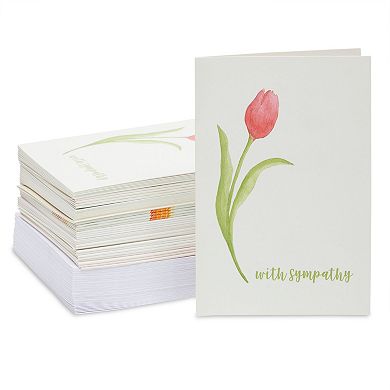 48-pk Sympathy And Get Well Cards Assortment Box With Envelopes, 12 Designs, 4x6