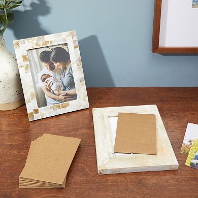 200 Pack Corrugated Cardboard Divider Sheets, 4x6 Backing Board For Shipping