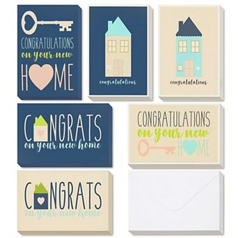 36 Pack House Warming Congratulations On Your New Home Greeting Cards W/envelope