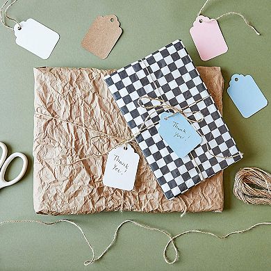 240-pack Paper Gift Tags With Jute String For Baby Showers And Birthday Parties