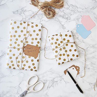 240-pack Paper Gift Tags With Jute String For Baby Showers And Birthday Parties