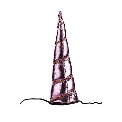 12 Pack Unicorn Horn Headbands, Metallic Plush Horns With Elastic Bands