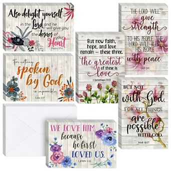 60 Pack Christian Inspirational Greeting Cards with Envelopes for Easter