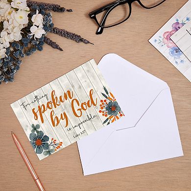 60 Pack Christian Inspirational Greeting Cards With Envelopes For Easter, 4x6 In