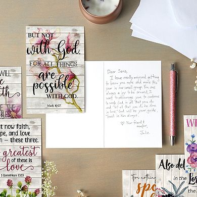60 Pack Christian Inspirational Greeting Cards with Envelopes for Easter