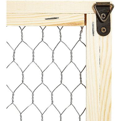 2 Pack Unfinished Chicken Wire Window Picture Frame Set For Home Decor 12 X 16"