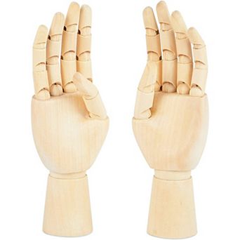 Posable Hand Model For Art, Left And Right Mannequin (7 in 2 Pack)