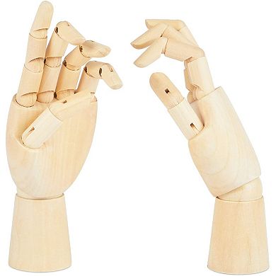 Posable Hand Model For Art, Left And Right Mannequin (7 Inches, 2 Pack)
