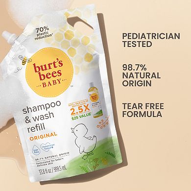 Burt's Bees Baby Shampoo and Wash Refill