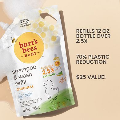 Burt's Bees Baby Shampoo and Wash Refill