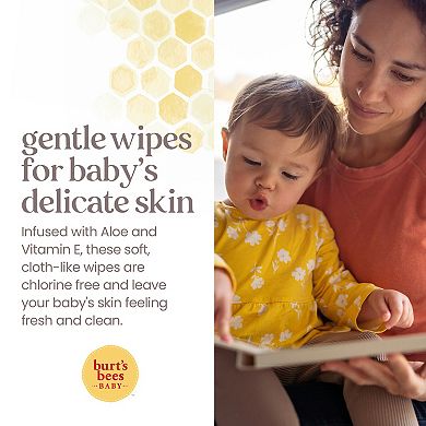 Burt's Bees Baby Unscented Natural Baby Wipes for Sensitive Skin