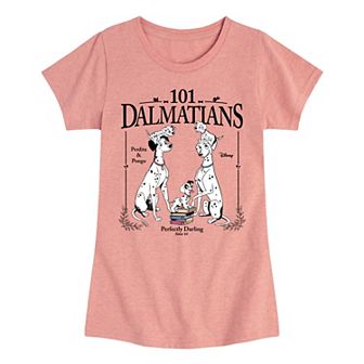 Disney's 101 Dalmations Girls 7-16 Poster Graphic Tee