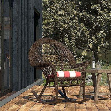 Terrasol Awning Stripe Outdoor Chair Cushion