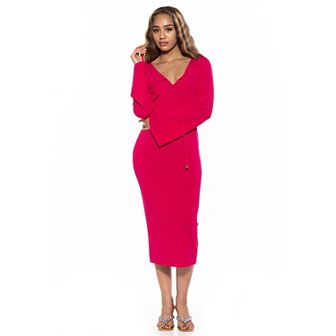 Women's ALEXIA ADMOR Akari Knit Midi Dress