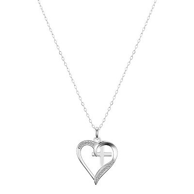 Jewelry Faith Hope Love Necklace White Gold Timeless Sterling