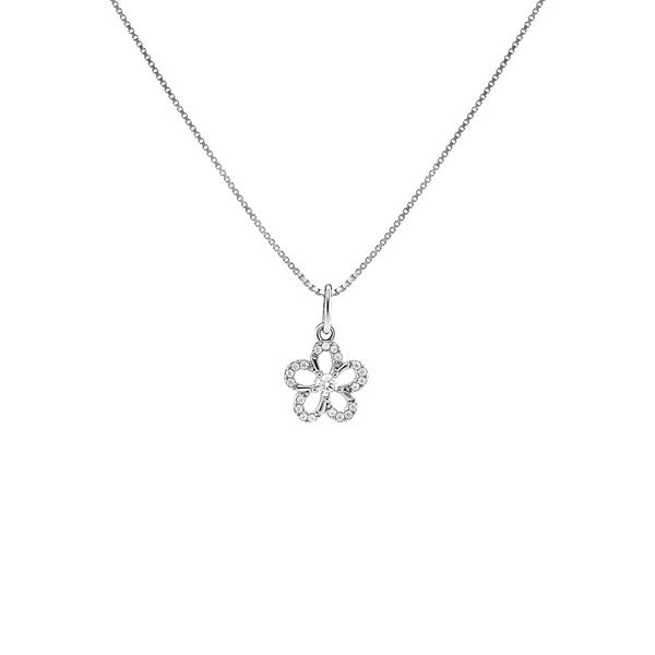 Pave selling Diamond Enamel Flower Pendant by BeadsChain20 • 925 Sterling Silver charm Pendant • Dainty Pave Flower Pendant