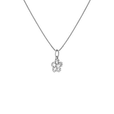 [PRIMAUTE] 韓国☆925 Silver☆Black mid flower Necklace 925 Sterling Silver Filigree Art Woman Princess Necklace