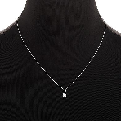 PRIMROSE Sterling Silver Cubic Zirconia Pendant Necklace