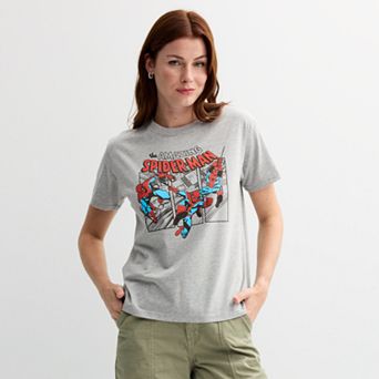 Juniors' Marvel Spider-Man The Amazing Graphic Tee