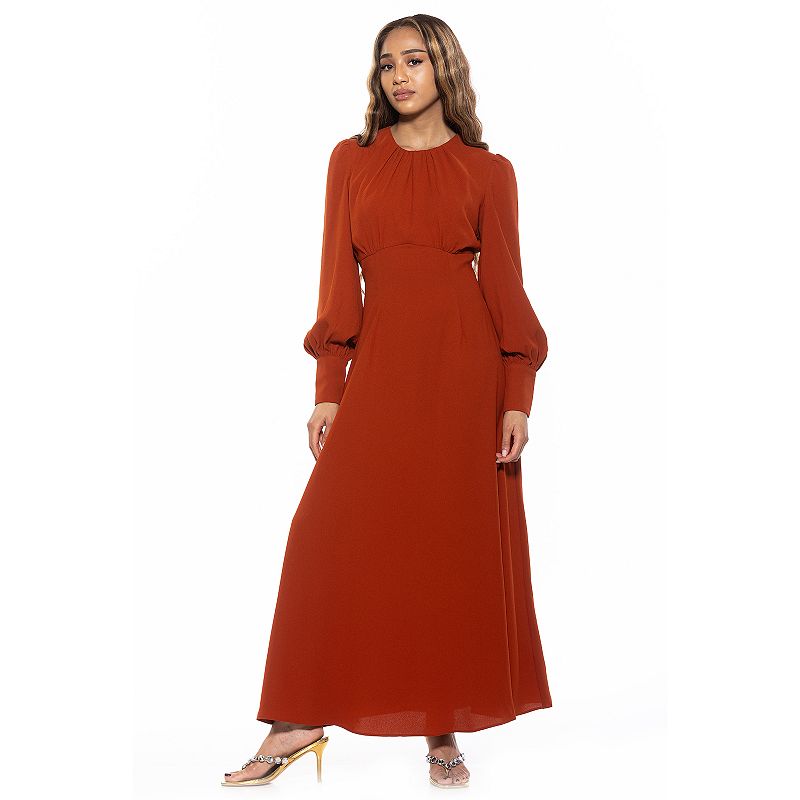 Women's ALEXIA ADMOR Yesenia Flowy Long Sleeve Maxi Dress