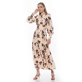 Women's ALEXIA ADMOR Yesenia Flowy Long Sleeve Maxi Dress