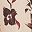 Beige Painted Floral