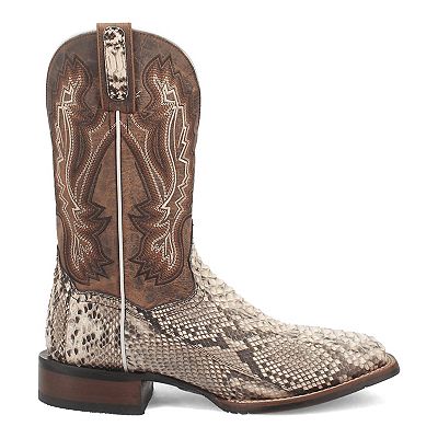Mens Snakeskin Cowboy Dan Post Rattlesnake Skin Boots Dan