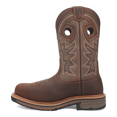 Dan Post Men's Kirk Waterproof Pull-On Leather Cowboy Work Boots