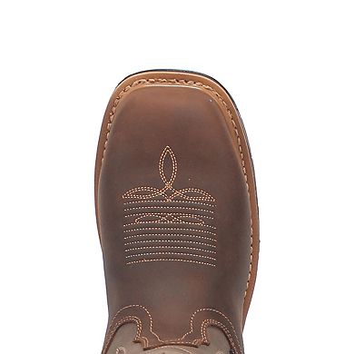 Dan Post Men's Kirk Waterproof Pull-On Leather Cowboy Work Boots