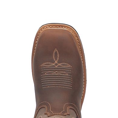 Dan Post Men's Kirk Waterproof Pull-On Leather Cowboy Work Boots