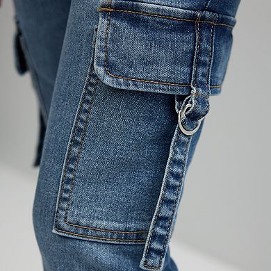 Girls 7-16 Vanilla Star D Ring Cargo Flare Pants