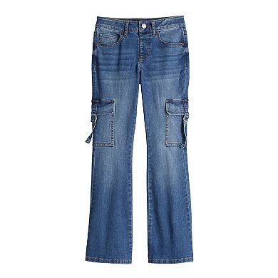 Girls 7-16 Vanilla Star D Ring Cargo Flare Pants