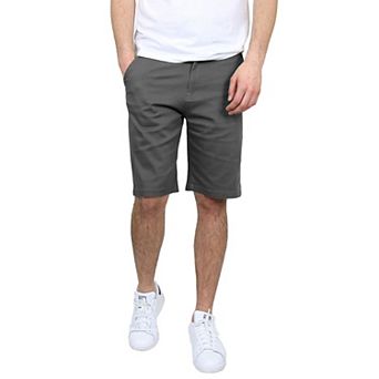 Men's Galaxy by Harvic 10.5" 5-Pocket Flat-Front Slim-Fit Stretch Chino Shorts