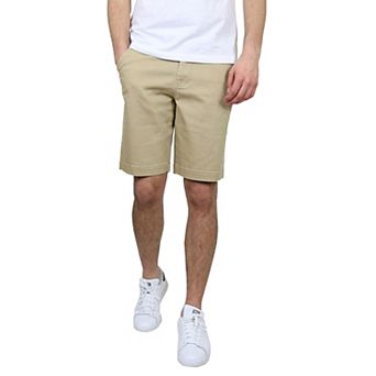 Men's Galaxy by Harvic 10.5" 5-Pocket Flat-Front Slim-Fit Stretch Chino Shorts