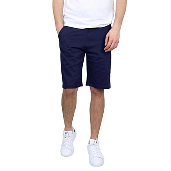 Men's Galaxy by Harvic 10.5" 5-Pocket Flat-Front Slim-Fit Stretch Chino Shorts