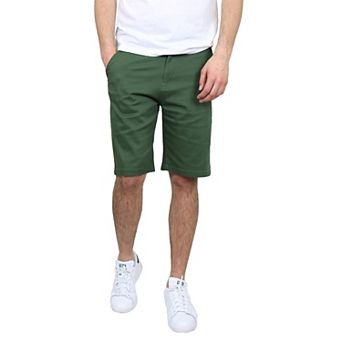 Men's Galaxy by Harvic 10.5" 5-Pocket Flat-Front Slim-Fit Stretch Chino Shorts