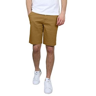 Men's Galaxy by Harvic 10.5" 5-Pocket Flat-Front Slim-Fit Stretch Chino Shorts