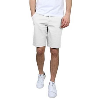 Men's Galaxy by Harvic 10.5" 5-Pocket Flat-Front Slim-Fit Stretch Chino Shorts