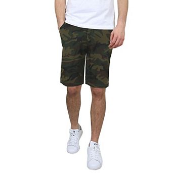 Men's Galaxy by Harvic 10.5" 5-Pocket Flat-Front Slim-Fit Stretch Chino Shorts