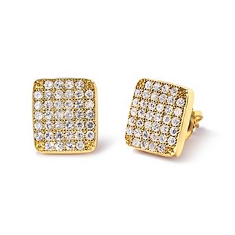 Haus of Brilliance 14k Gold 1/2 Carat T.W. Diamond Cluster Stud Earrings