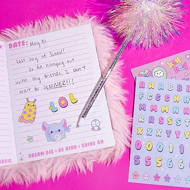 Just My Style Kawaii Fuzzy Diary & Stickers Kit