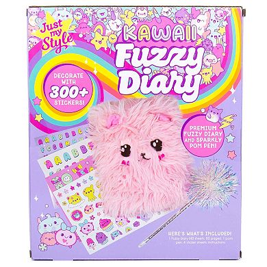 Just My Style Kawaii Fuzzy Diary & Stickers Kit