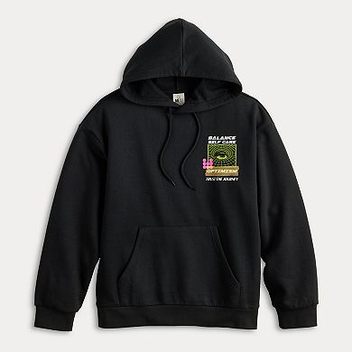 Men's Long Sleeve Balance Self Care Graphic Hoodie