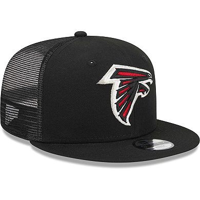 Youth New Era Black Atlanta Falcons Main Trucker 9FIFTY Snapback Hat