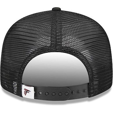 Youth New Era Black Atlanta Falcons Main Trucker 9FIFTY Snapback Hat